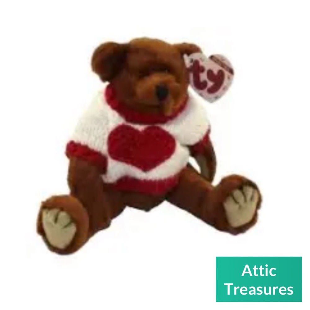 Retired 1998 Attic Treasures Casanova the Bear Beanie Baby - Jointed Limbs